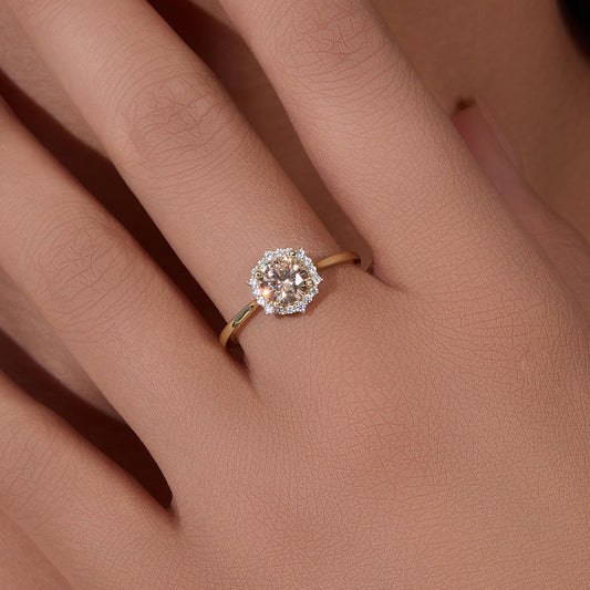 Abundance Ring – Natural Citrine Manifestation Ring– Natural Healing Crystals Jewelry – Handmade Natural Crystals|「Ethereal Veil」