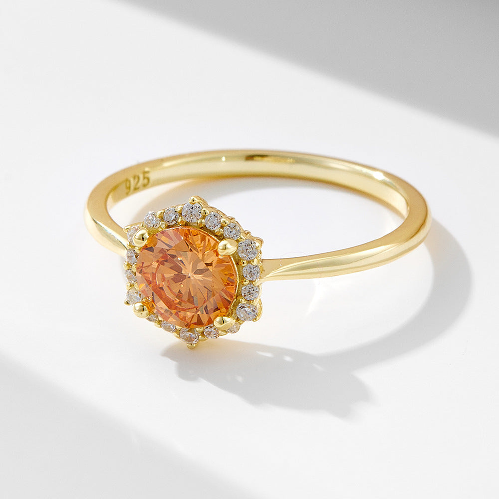 Abundance Ring – Natural Citrine Manifestation Ring– Natural Healing Crystals Jewelry – Handmade Natural Crystals|「Ethereal Veil」