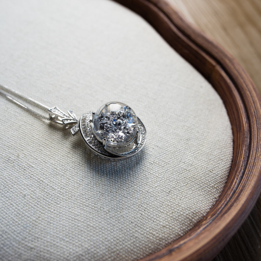 One-of-One Vision Mineral Quartz Necklace | Rare Natural Crystal Phenomenon Pendant in 925 Sterling Silver (S925)