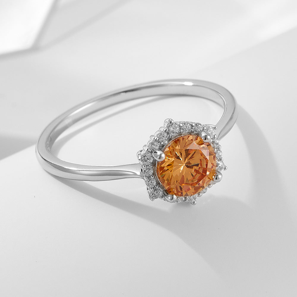 Abundance Ring – Natural Citrine Manifestation Ring– Natural Healing Crystals Jewelry – Handmade Natural Crystals|「Ethereal Veil」