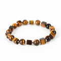 Natural Cube Stone Chip Bead Bracelet | Raw Crystal Square Beads for Everyday Style & Energy Balance