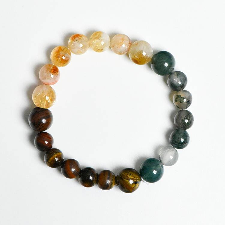 Zodiac Natural Crystal Bead Bracelet | 12 Astrology Gemstone Bracelet for Luck, Love & Personal Energy