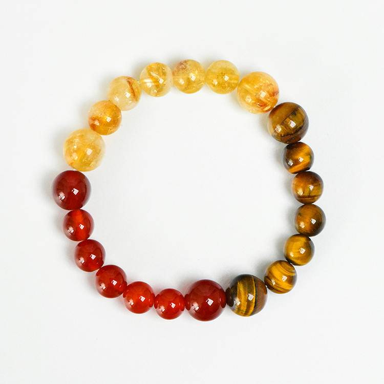 Zodiac Natural Crystal Bead Bracelet | 12 Astrology Gemstone Bracelet for Luck, Love & Personal Energy