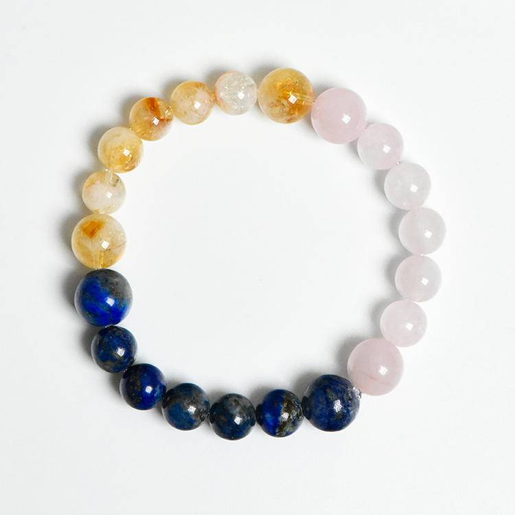 Zodiac Natural Crystal Bead Bracelet | 12 Astrology Gemstone Bracelet for Luck, Love & Personal Energy