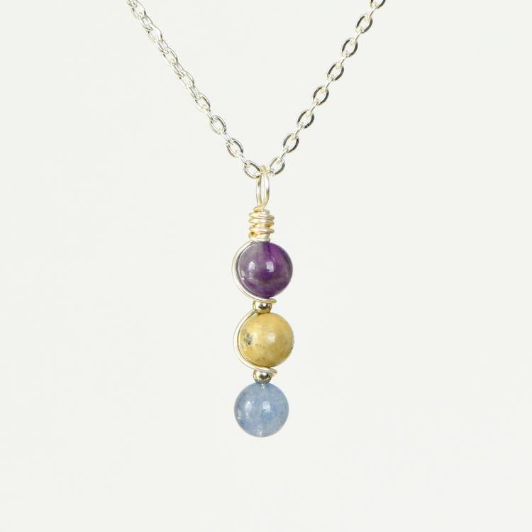 Zodiac Crystal Bead Necklace | 12 Constellation Natural Gemstone Pendant for Astrology Style & Meaningful Gifting