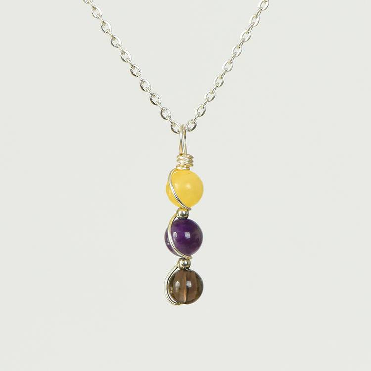 Zodiac Crystal Bead Necklace | 12 Constellation Natural Gemstone Pendant for Astrology Style & Meaningful Gifting