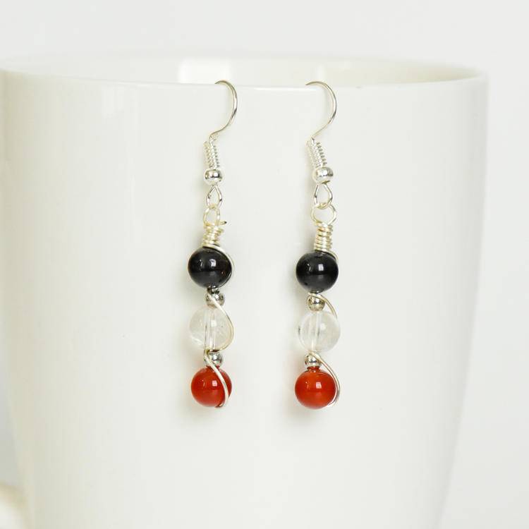 Zodiac Crystal Bead Earrings | 12 Astrology Natural Gemstone Earrings for Everyday Style, Luck & Cosmic Energy