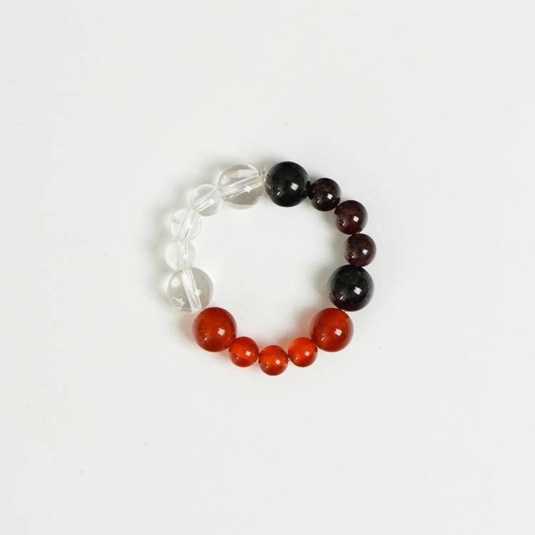 Zodiac Crystal Bead Ring | 12 Constellation Natural Gemstone Adjustable Ring for Luck, Love & Personal Power