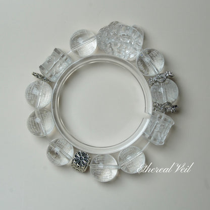 White Quartz– Natural Healing Crystals Jewelry – Handmade Natural Crystals|「Ethereal Veil」