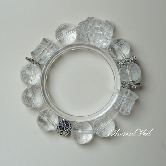 White Quartz– Natural Healing Crystals Jewelry – Handmade Natural Crystals|「Ethereal Veil」