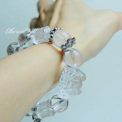 White Quartz– Natural Healing Crystals Jewelry – Handmade Natural Crystals|「Ethereal Veil」
